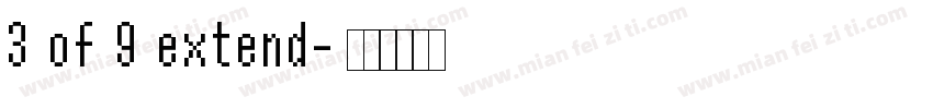 3 of 9 extend字体转换